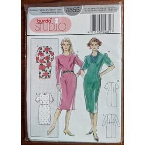 NEW Burda Studio Pattern #4855 Dress